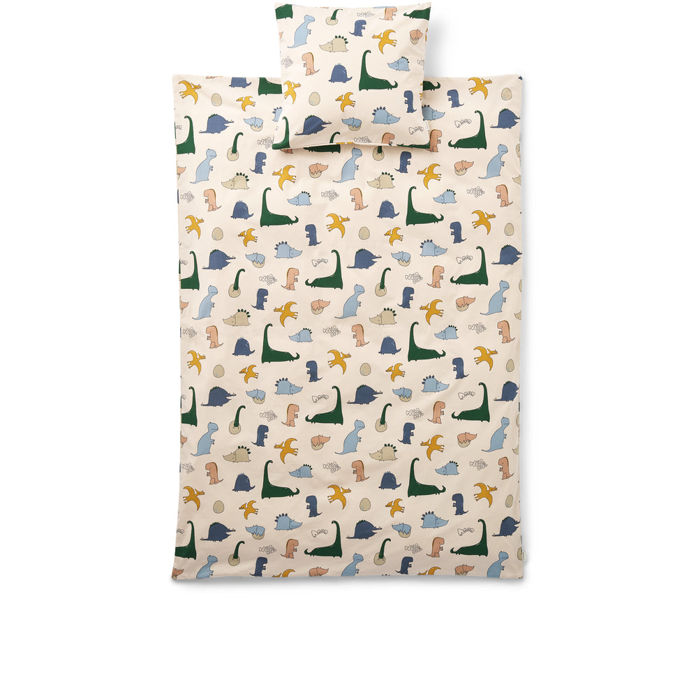 Liewood Ingeborg Junior Printed Bedding - Dino Roar / Sandy