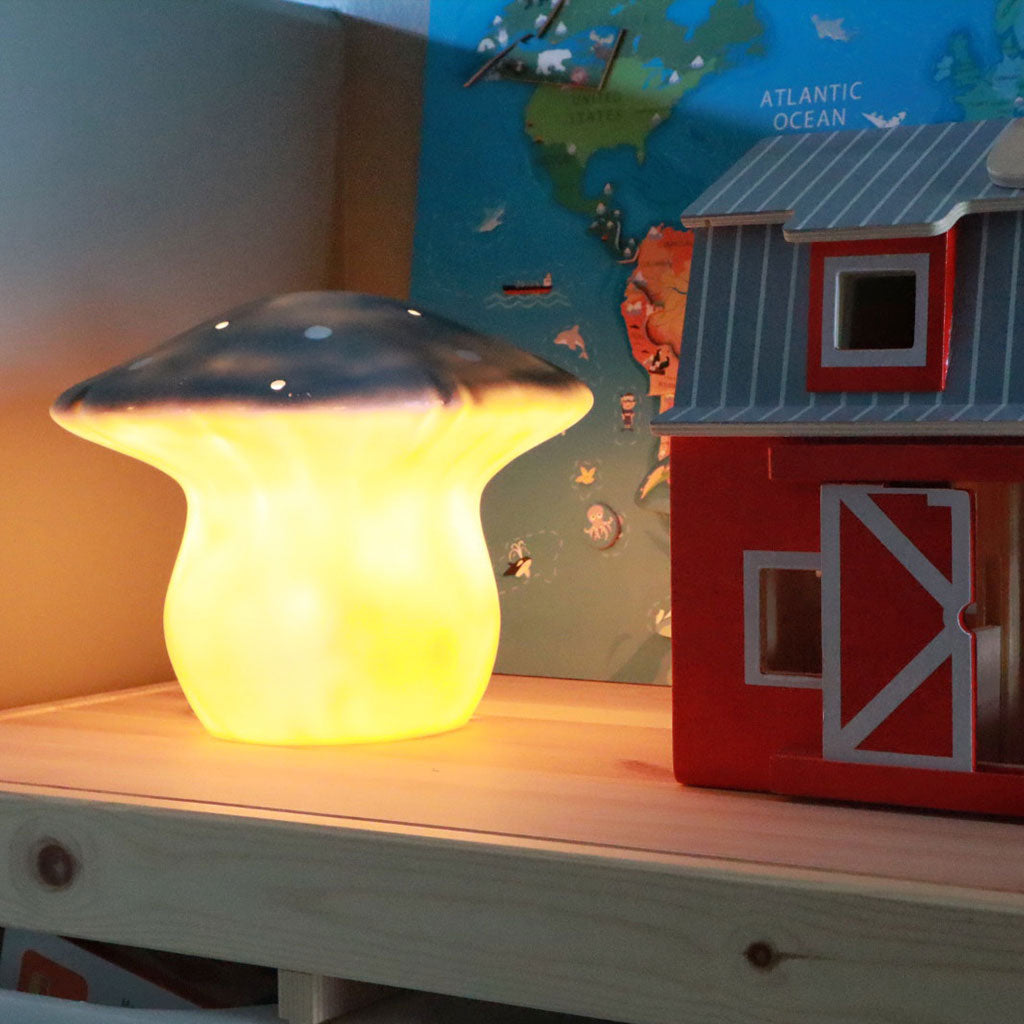 Mushroom Lamp, Medium Toadstool - Jeans