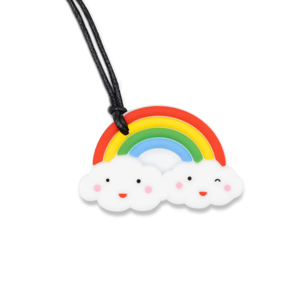 JellyStone Designs, Soft Sensory Chew Necklace – Brilliant Rainbow