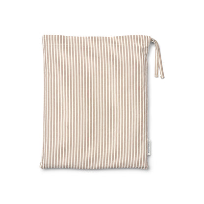 Studio Feder Junior Bedding, Organic Percale - Brown Beach Stripe
