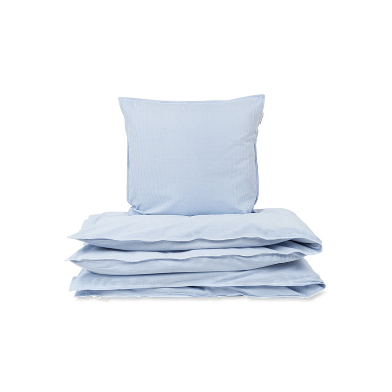 Studio Feder Junior Bedding, Organic Percale - Milk Stripe