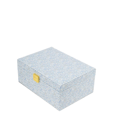 Bon Dep Jewelry Box with Liberty Print, Square - Katie and Millie Light Blue
