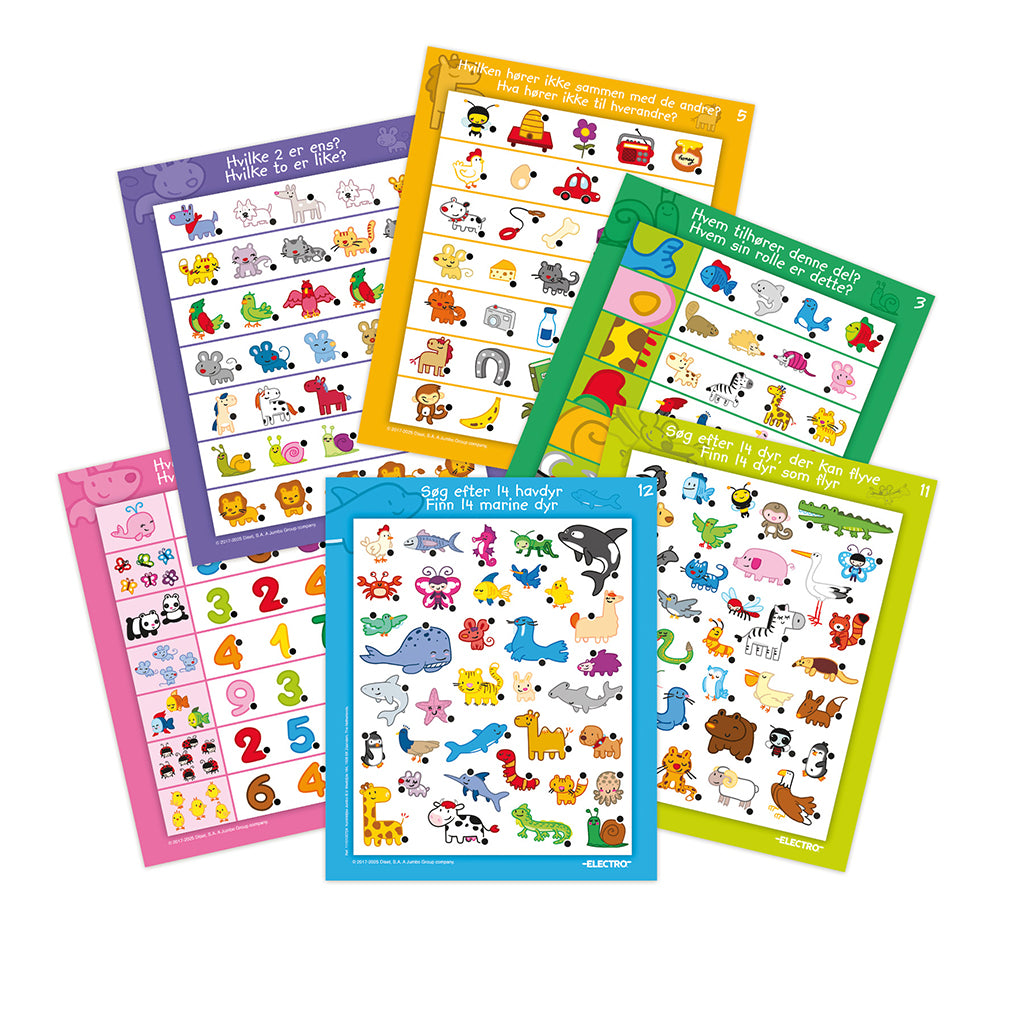 Jumbo Electro, Play and Learn with Light Pen - Animals, (Danish and Norwegian)