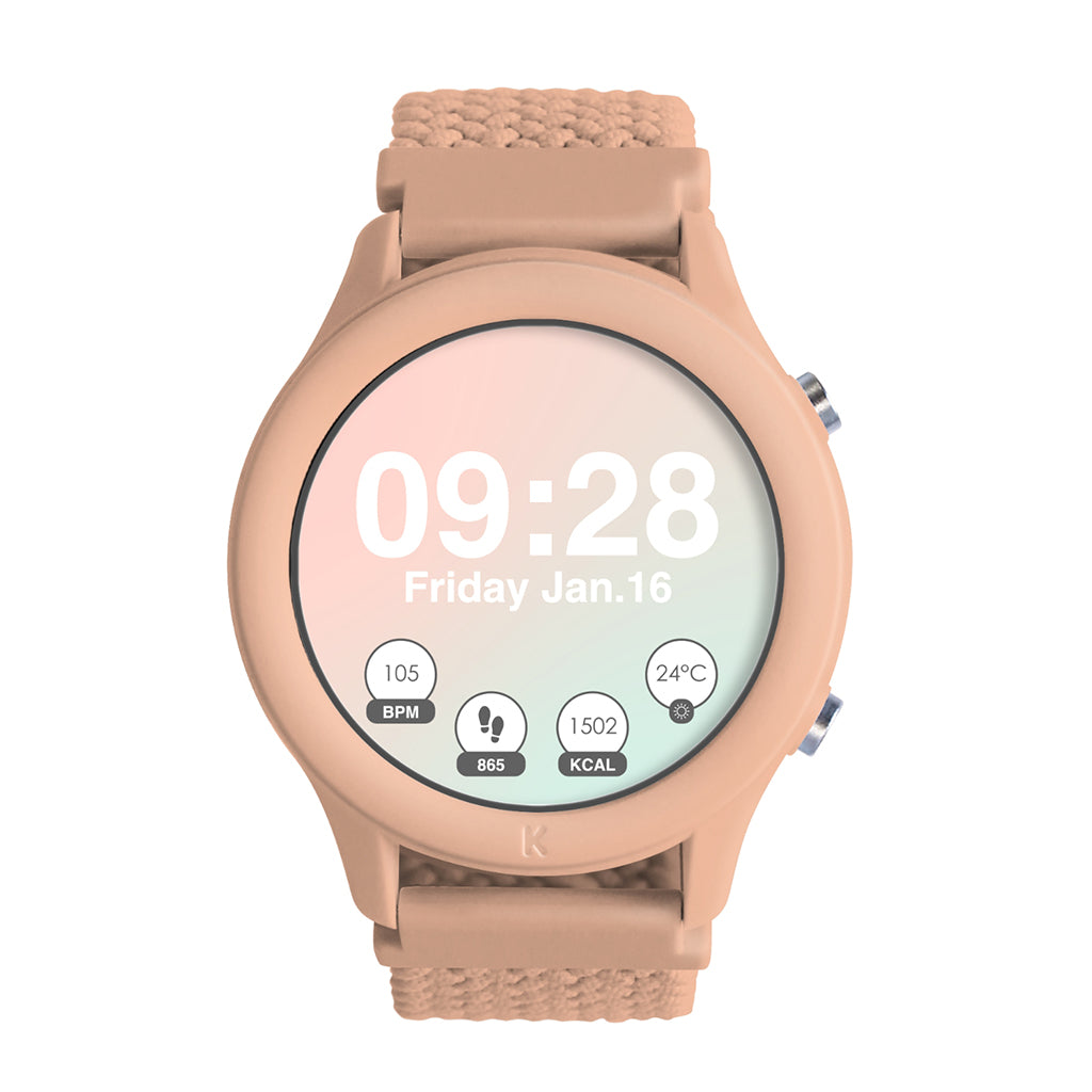 Kidywolf Smartwatch Wristwatch, K-Range - Coral