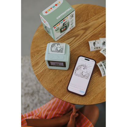 Kidywolf Kidyprinter, bærbar AI-miniprinter til børn