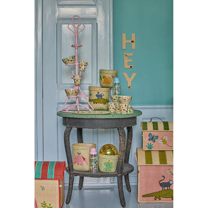 Rice Basket for Storage, Extra Small, Pink – Butterfly Theme