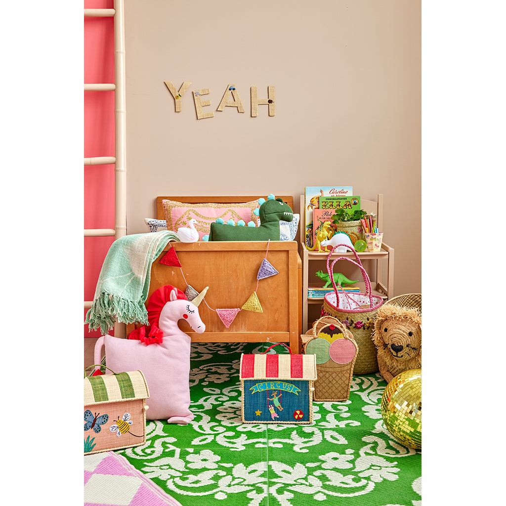 Rice Basket House for Storage, Extra Small, Blue - Circus