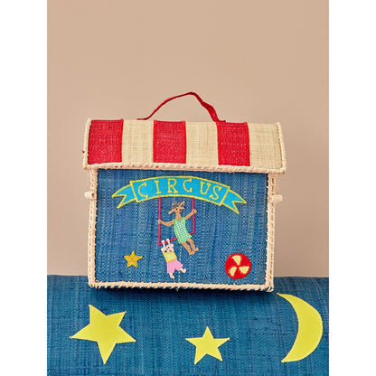 Rice Basket House for Storage, Extra Small, Blue - Circus