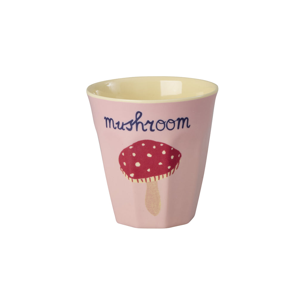 Rice melamin kopper, Pink ABC print, 6-pak - Lille