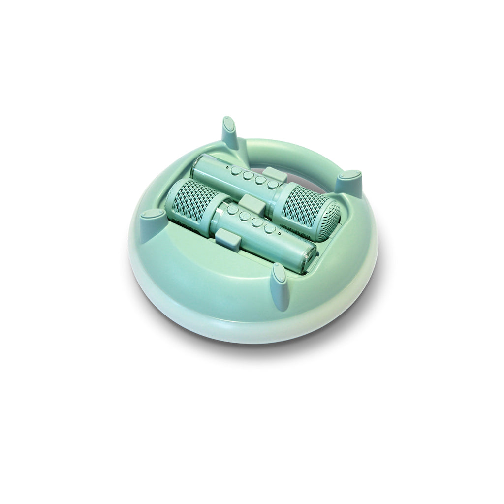 Kidykaraoke, Karaoke Set with Portable Speaker and 2 Microphones