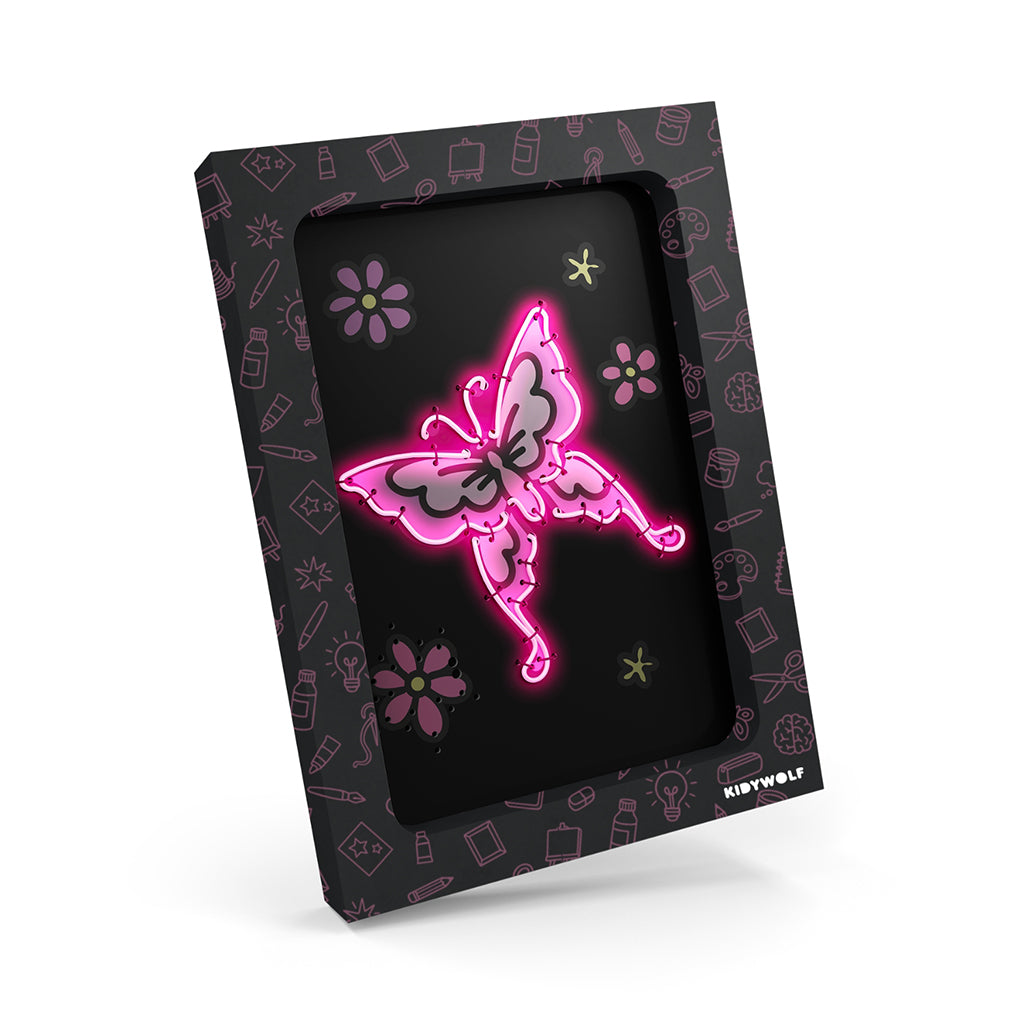 Kidyneon, DIY Glowing Pictures with Pink Neon Thread - Once Upon a Time