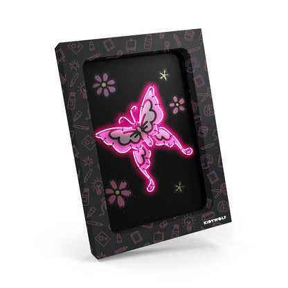 Kidyneon, DIY Glowing Pictures with Pink Neon Thread - Once Upon a Time