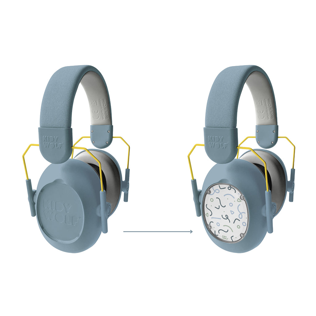 Kidynoise, Noise-Reducing Earmuffs for Kids, Foldable - Blue