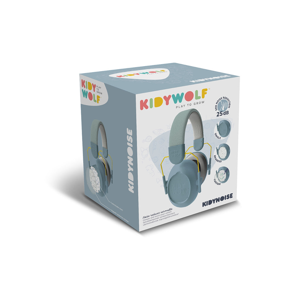 Kidynoise, Noise-Reducing Earmuffs for Kids, Foldable - Blue