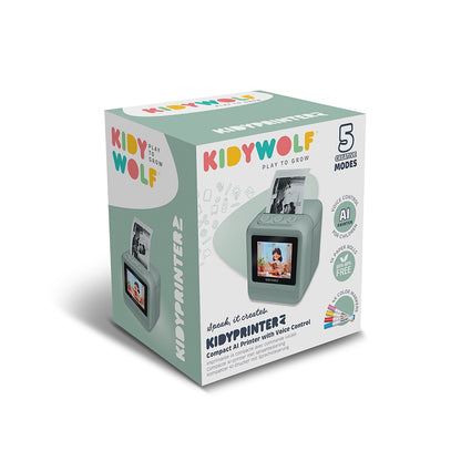 Kidywolf Kidyprinter, bærbar AI-miniprinter til børn