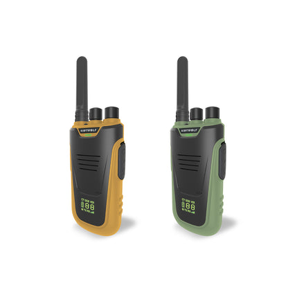 Kidywolf Walkie Talkie for Kids, Kidytalk - Green/Orange