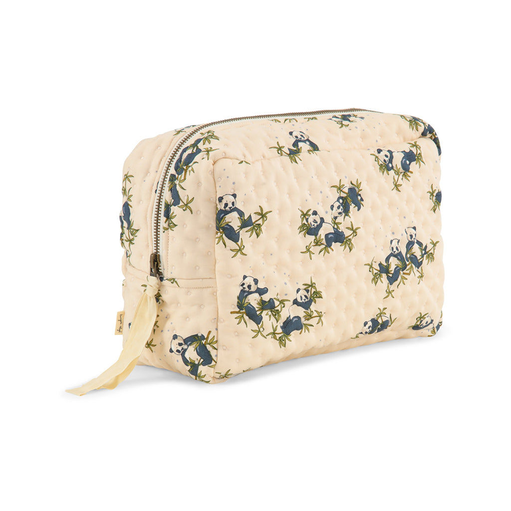 Konges Sløjd Stor toilettaske, quiltet - Panda nuit