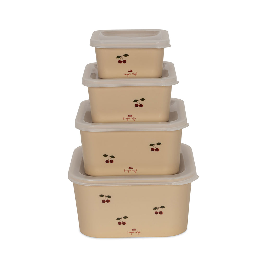 Konges Sløjd Food Containers, Set of 4 - Cherry