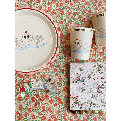 Konges Sløjd Paper Cups, Swan Design - Set of 8