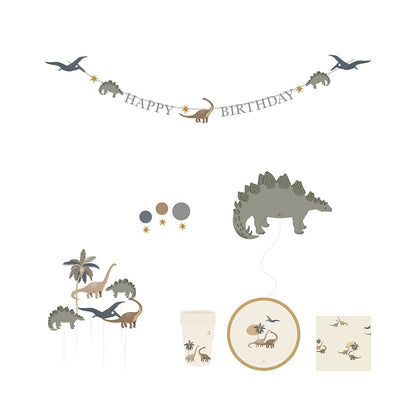 Konges Sløjd Party Set, Dino Kit – For 8 Guests
