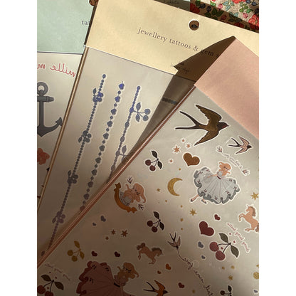 Konges Sløjd Temporary Tattoos, Girl Mix Pack