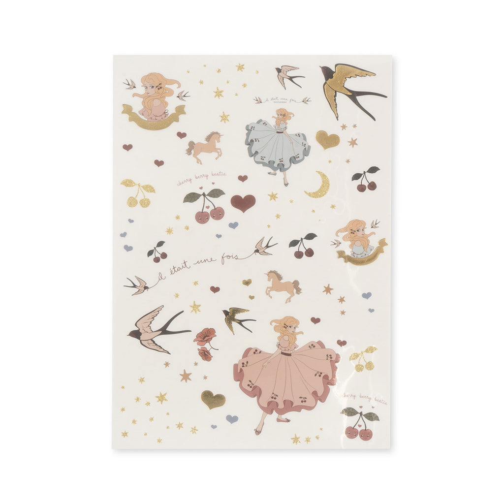 Konges Sløjd Temporary Tattoos, Girl Mix Pack