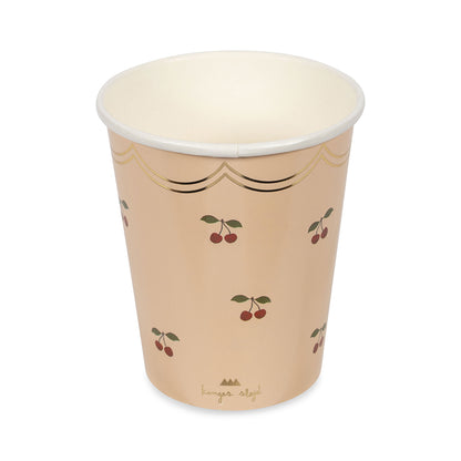 Konges Sløjd Paper Cups, Cherry – Pack of 8