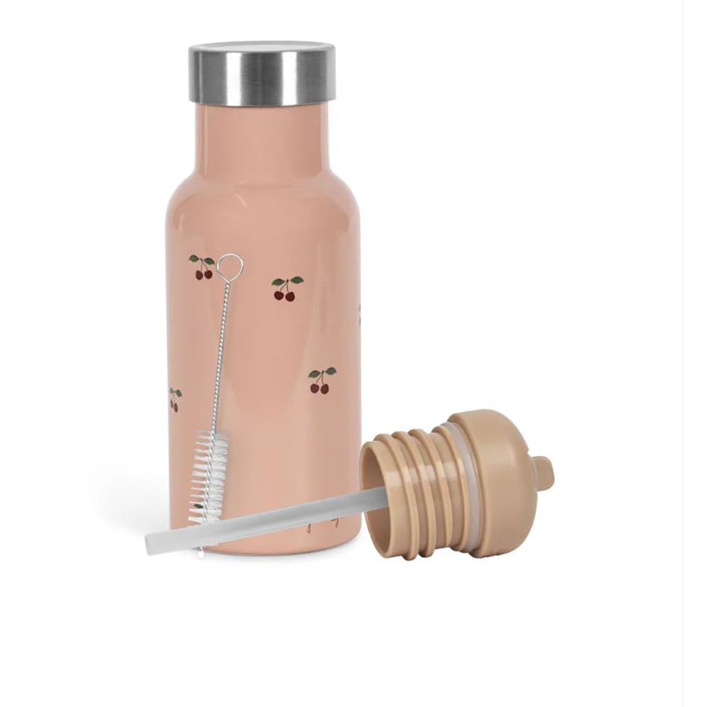 Konges Sløjd Thermos Bottle, Cherry Pink - 1 Bottle 2 Lids