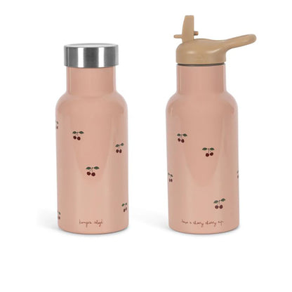 Konges Sløjd Termoflaske, Cherry pink - 1 flaske 2 låg
