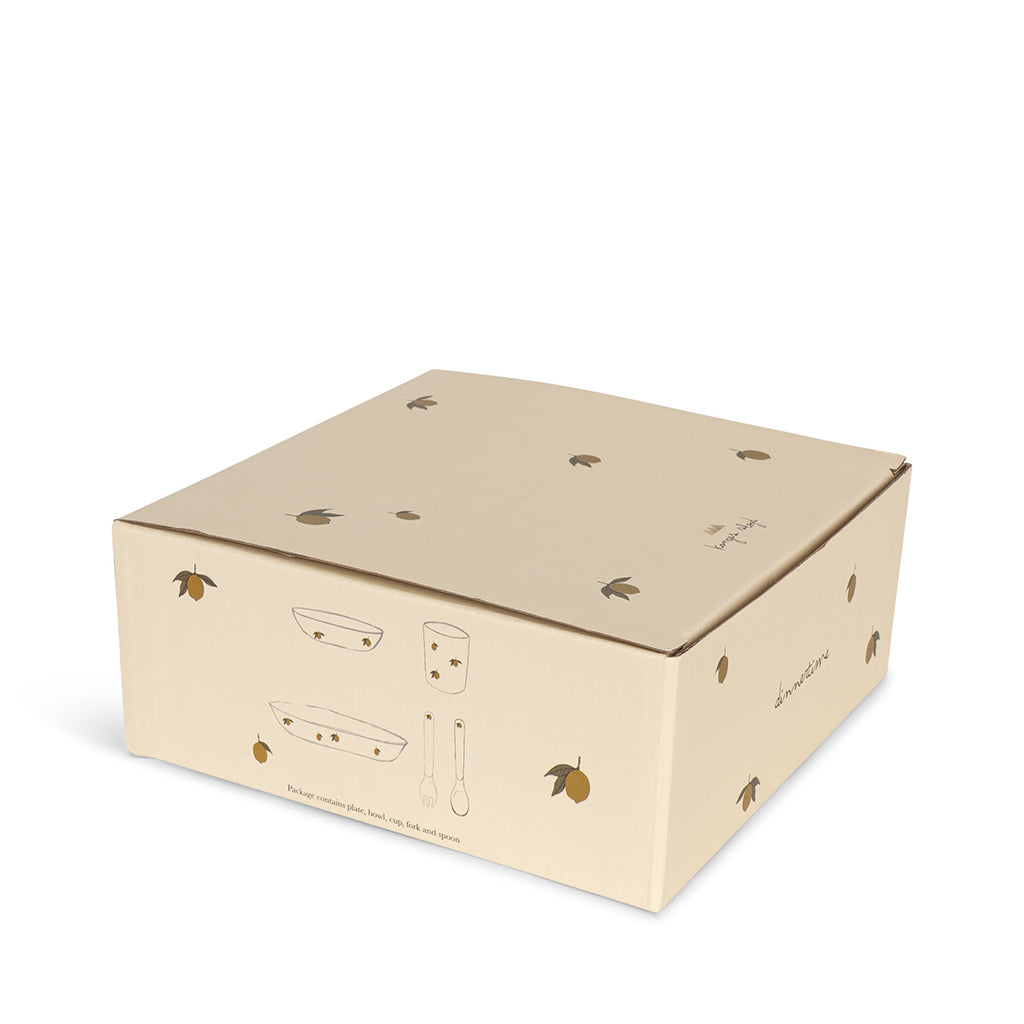 Konges Sløjd Dinner Set, 5 Pieces - Lemon