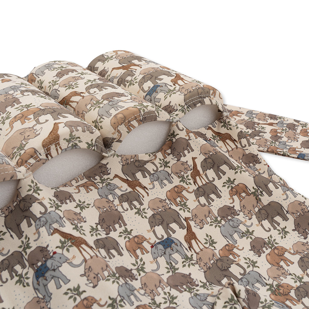 Konges Sløjd Full Swimsuit with Removable Float Blocks, Lemon – For Ages 9 Months to 4 Years