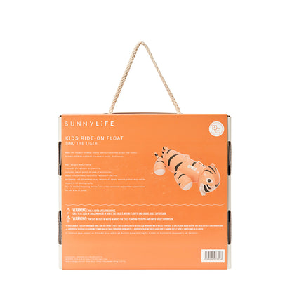 Sunnylife Kids Ride-On Pool Float, Tino the Tiger
