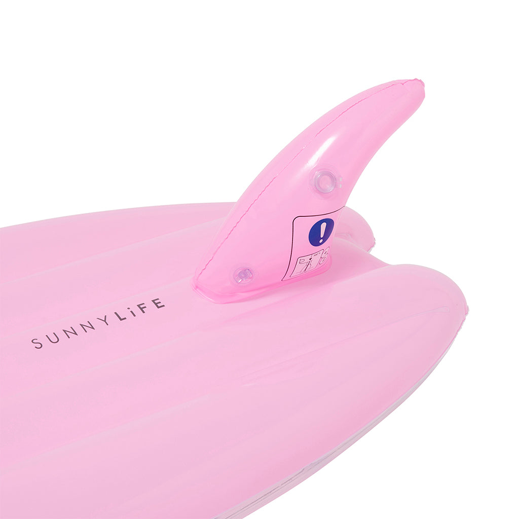 Sunnylife Inflatable Mattress, Surfboard Float in Summer Sherbet Bubblegum Pink - Suitable for Ages 6 and Up