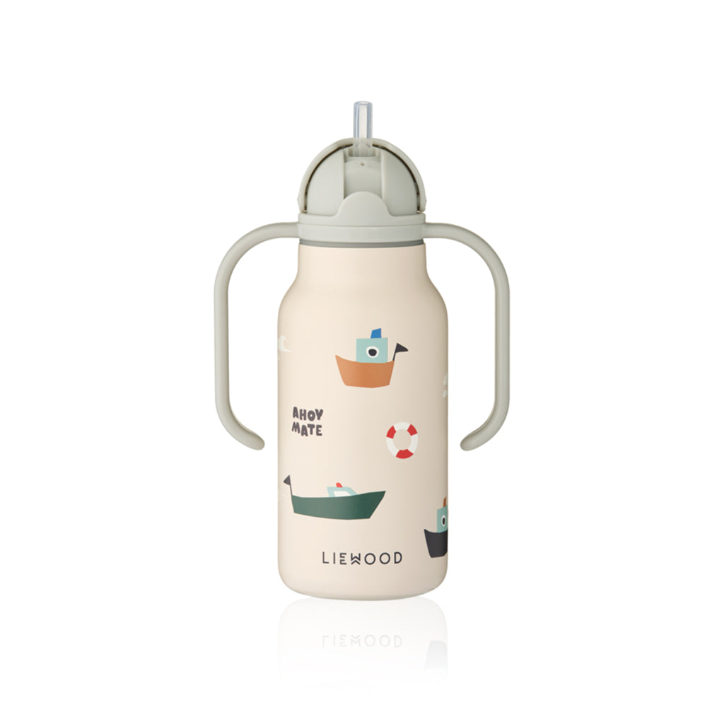 Liewood Kimmie Water Bottle with Handle 250 ml - Sailing/ Sandy