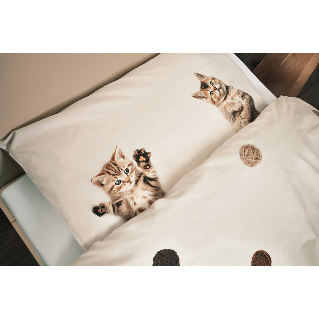 Snurk Organic Adult Bedding - Kitten Friends