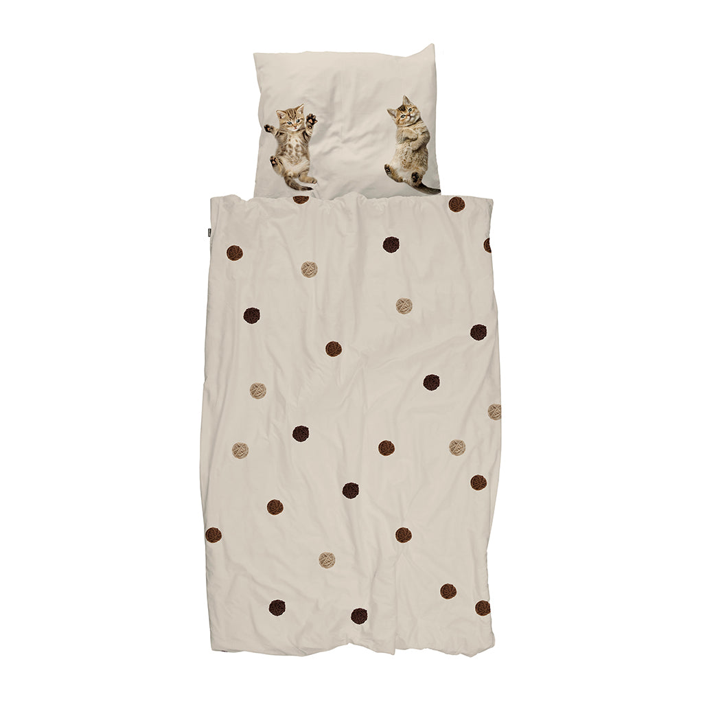 Snurk Organic Adult Bedding - Kitten Friends