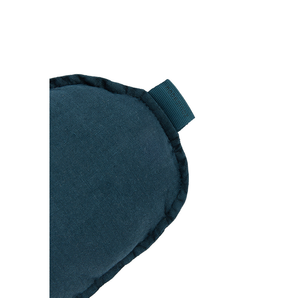 Nobodinoz Sky Cushion, Washed French Linen - Deep Blue