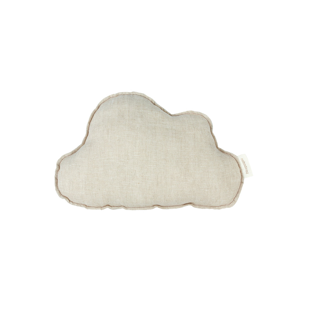 Nobodinoz Sky Pillow, Washed French Linen - Greige
