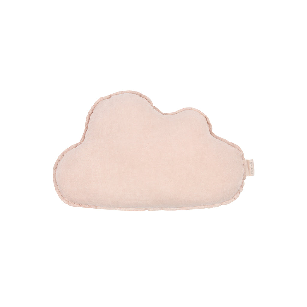 Nobodinoz Sky Pillow, Washed French Linen – Mauve Pink