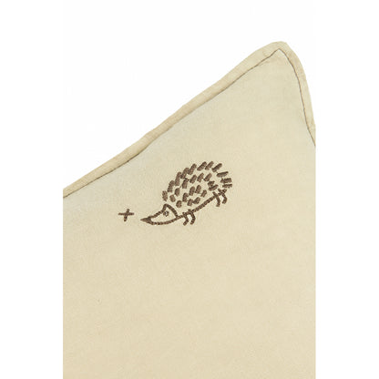 Nobodinoz Cushion, Washed French Linen, 50 x 30 cm - Green Tea