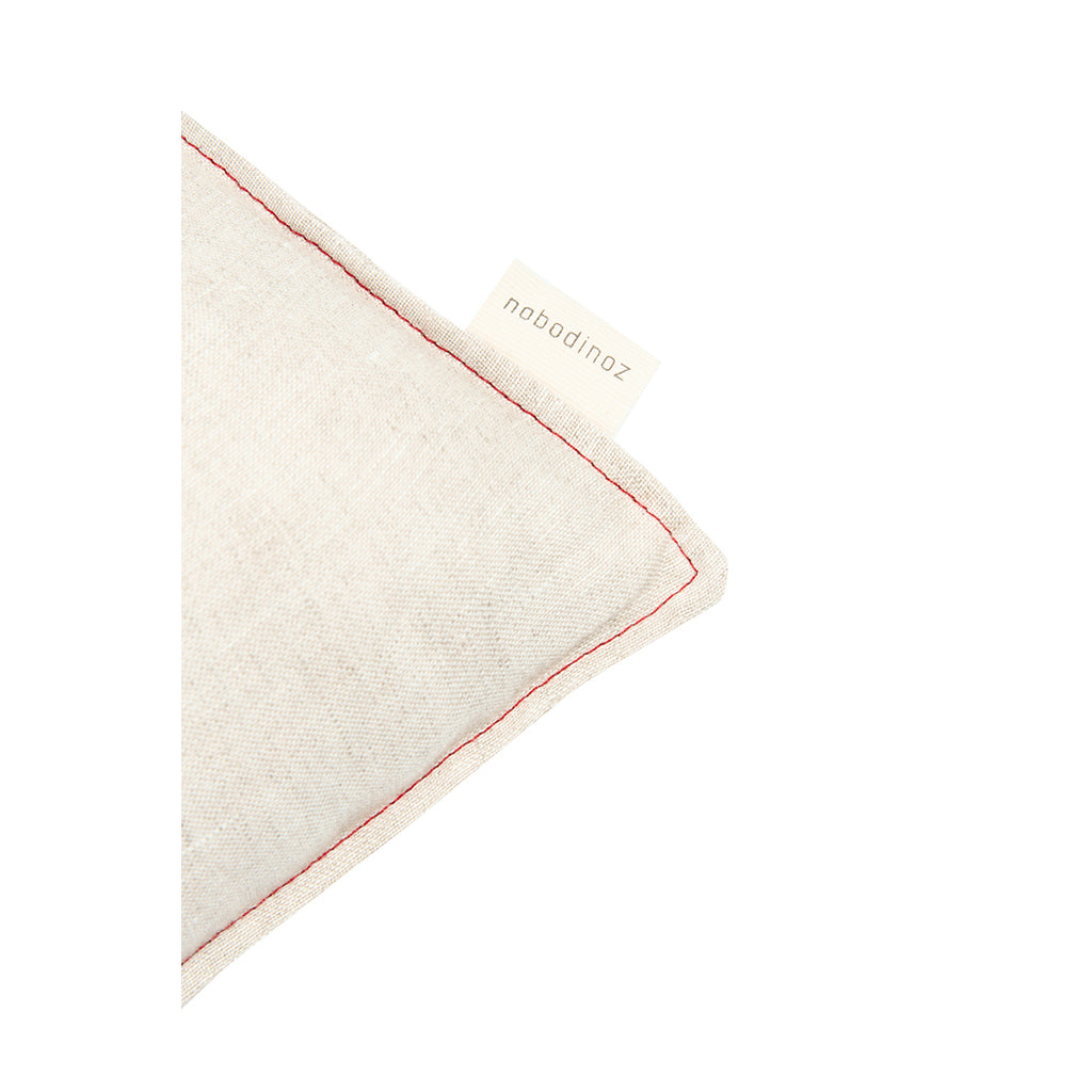 Nobodinoz Cushion, Washed French Linen, 50 x 30 cm - Greige