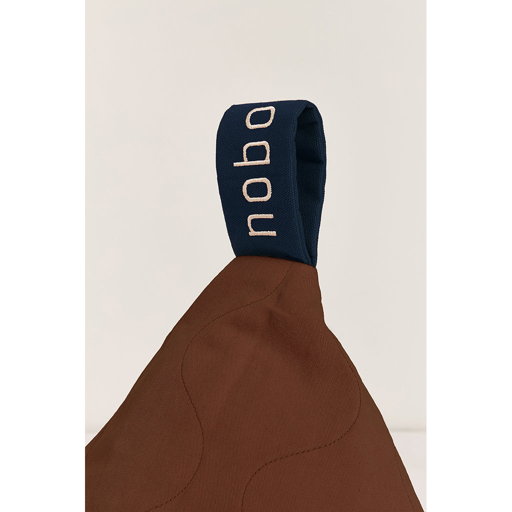 Nobodinoz Quilted Long Bean Bag, L1NO - Prune