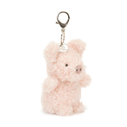 Jellycat Little Pig Bag Charm, 17 cm