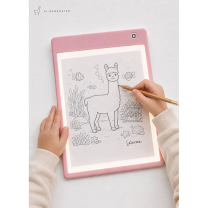 Lalarma Sketch Lightpad, Draw and Colour – Rose