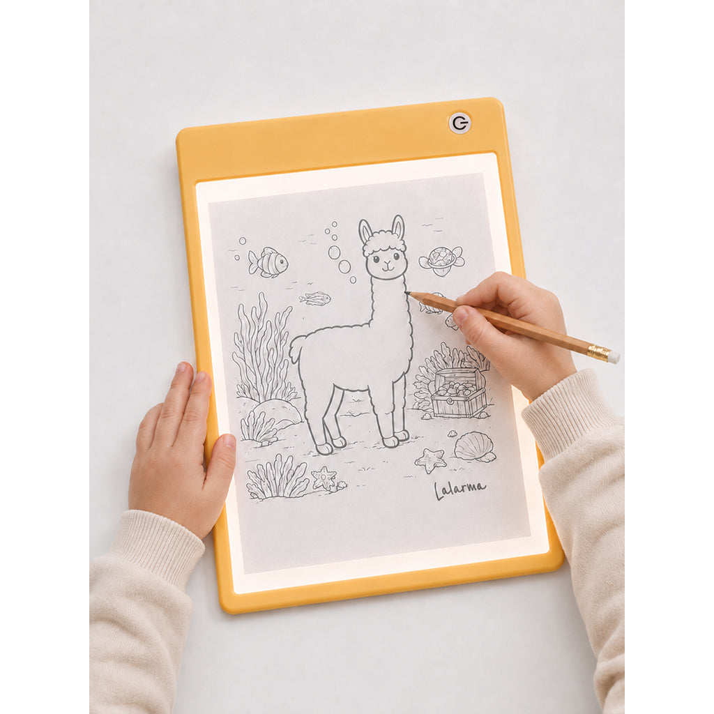 Lalarma Sketch Light Pad, Draw and Colour In – Yellow