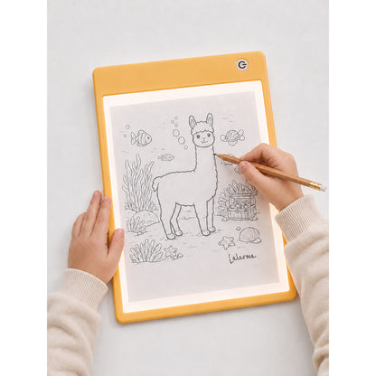 Lalarma Sketch Light Pad, Draw and Colour In – Yellow