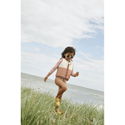 Liewood Dove Swim Vest with Long Sleeves, Tuscany Rose Multi Mix – Available in Multiple Sizes