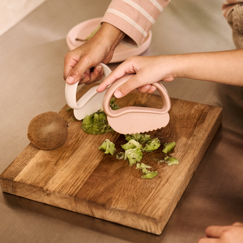 Liewood Riven Toddler Safe Cutter 2-Pack - Pale Tuscany / Sandy