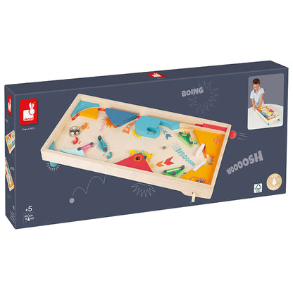 Janod Wooden Pinball Game, Pinball Machine
