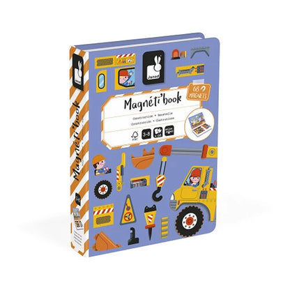 Janod Magnetic Book, 68 pcs. Construction